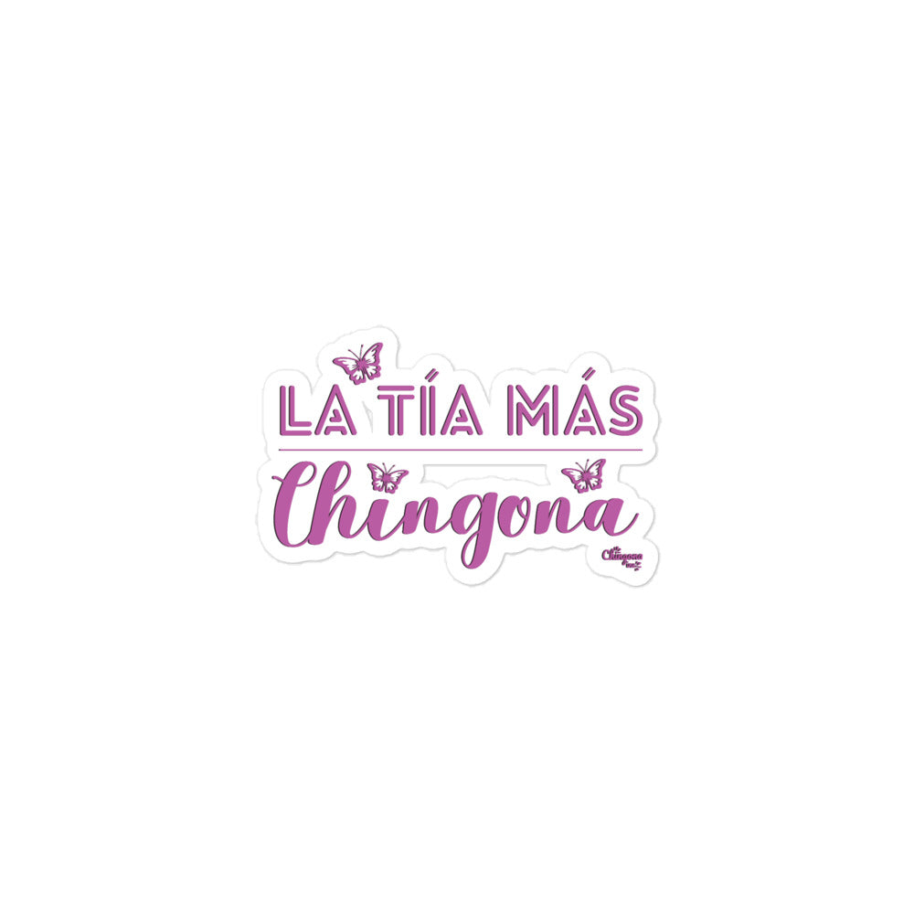 La Tia Mas Chingona Bubble-free stickers – Chingona Inc